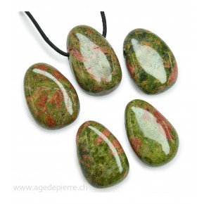 Pendentif Percé - Unakite