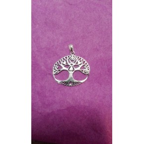 Pendentif  argent - Arbre...