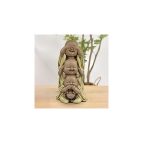 Statuette Bouddhas rieurs -...