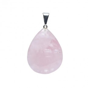 Pendentif Quartz Rose -...