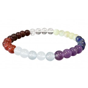 Bracelet 6 mm - 7 Chakras...