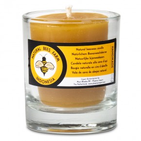 Bougie votive cire d'abeille