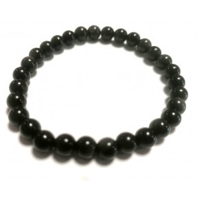 Bracelet 6 mm - Obsidienne...