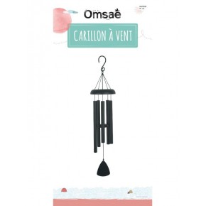 Carillon à vent Noir -  81 cm