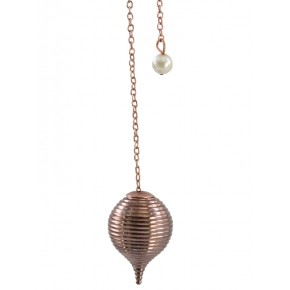 Pendule Boule Striée - Cuivre