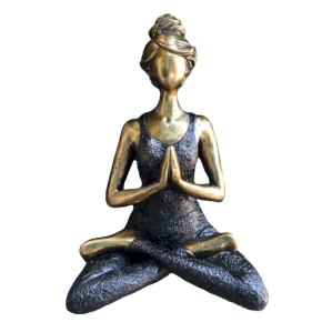 Figurine Yoga Femme - doré...