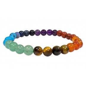 Bracelet 8 mm - 7 Chakras...