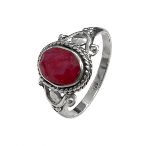 Bague Argent 925 - Rubis...