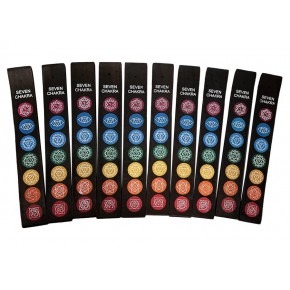 Porte encens bois  7 Chakras