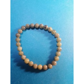 Bracelet 6 mm - Jade Blanc
