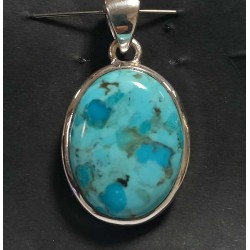 Pendentif argent -...