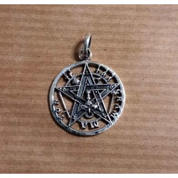 Pendentif argent - Pentagramme