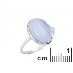 Bague argent rhodié -...