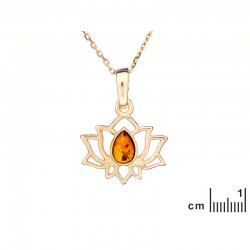 Pendentif argent doré -...