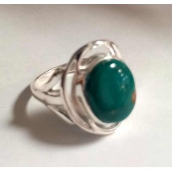 Bague argent - Turquoise - T54