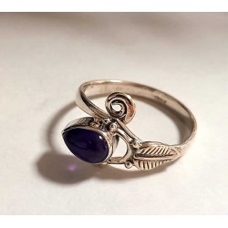 Bague argent - Améthyste - T56