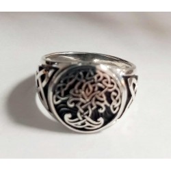 Chevalière argent - Arbre...