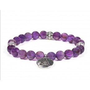 Bracelet mala - Améthyste -...