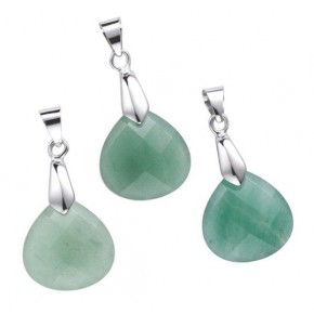 Pendentif Goutte Facettée -...