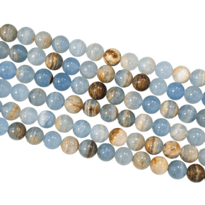 PERLE 10 MM - CALCITE BLEUE
