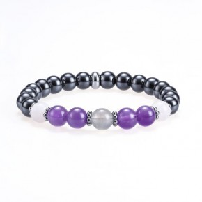 Bracelet 8 mm - Hématite,...
