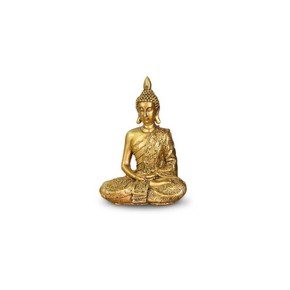 Statue Bouddha résine  or