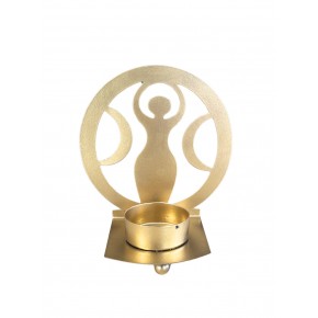 Bougeoir métal déesse - 8cm