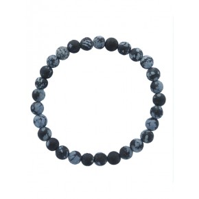 Bracelet 6 mm - Obsidienne...