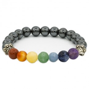 Bracelet 8 mm - 7 chakras -...