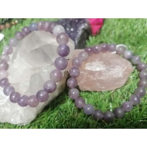 Bracelet 8 mm - Lépidolite A