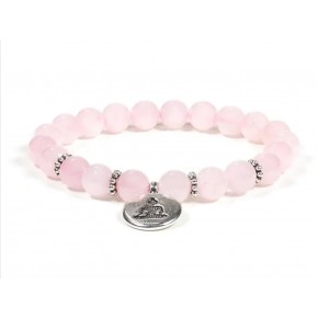 Bracelet mala - Quartz rose...