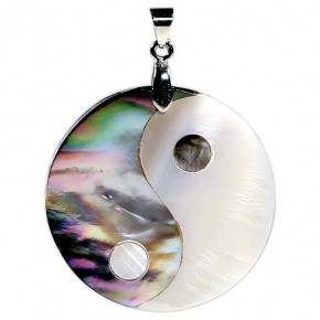 pendentif yin yang nacre