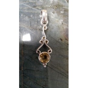 Pendentif Argent - Citrine...