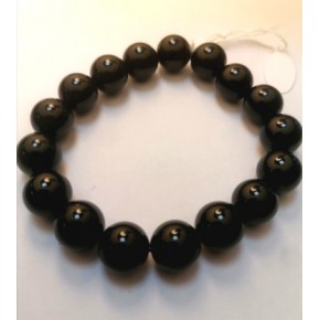 Bracelet 12 mm - Obsidienne...