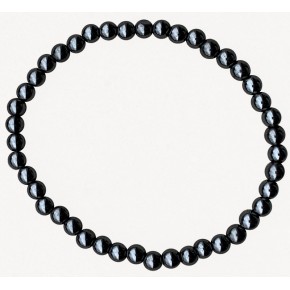 Bracelet 4 mm - Hématite