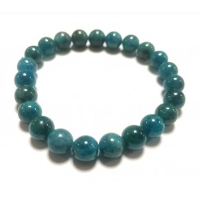 Bracelet 8 mm - Apatite bleue