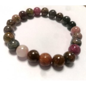 Bracelet 8 mm - Mix Tourmaline