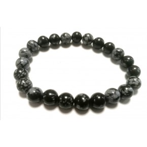 Bracelet 8 mm - Obsidienne...