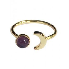 Bague Perle 6 mm et Lune...