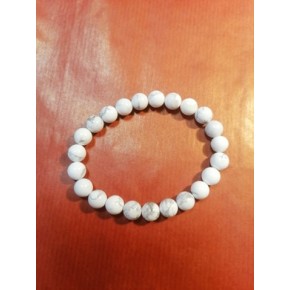 Bracelet 6 mm - Howlite