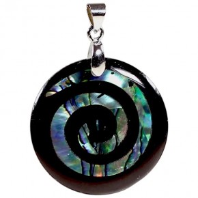 Pendentif spirale - Nacre