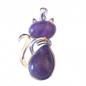 Pendentif Chat Acier - 2...