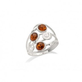 Bague argent rhodie -...