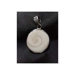 Pendentif cerclage argent -...