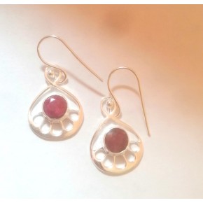 Boucles d'oreilles argent -...