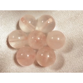 PERLE 8 MM - QUARTZ ROSE