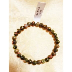 Bracelet 6 mm - Unakite