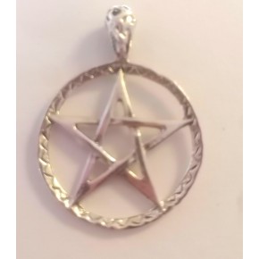 Pendentif argent - Pentagramme