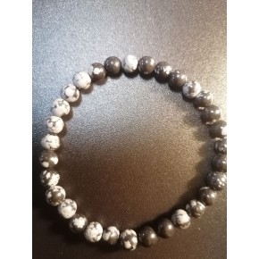 Bracelet 6 mm - Obsidienne...