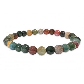 Bracelet 6 mm - Agate Indienne